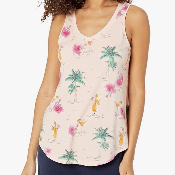 PJ Salvage Pink Dream Tropical Tank Top NWT - Picture 7 of 8